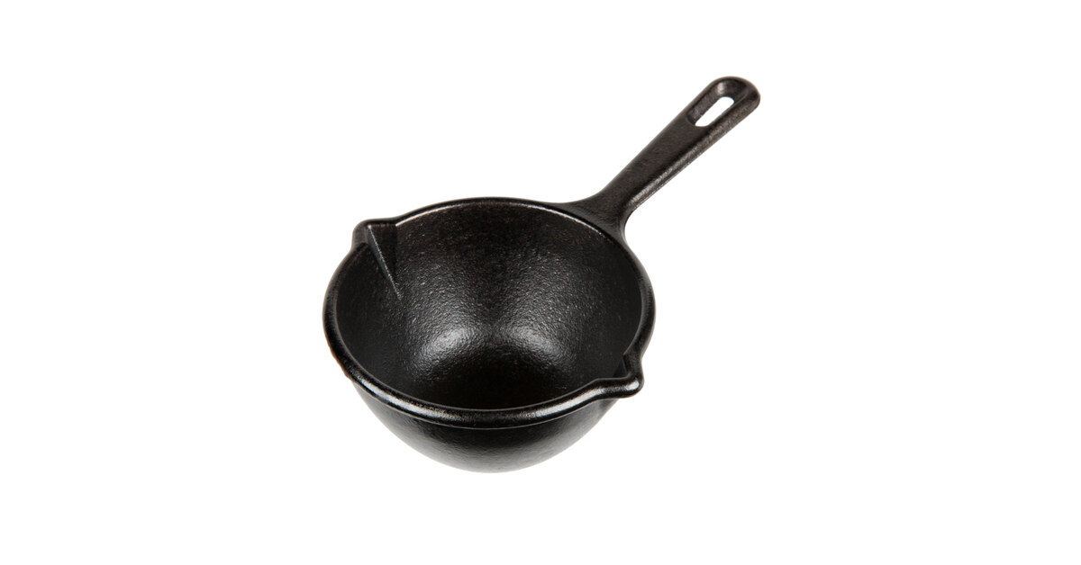 Lodge Cast Iron Melting Pot, Butter Warmer & Lodge Cast Iron 6” Skillet Fry  Pan