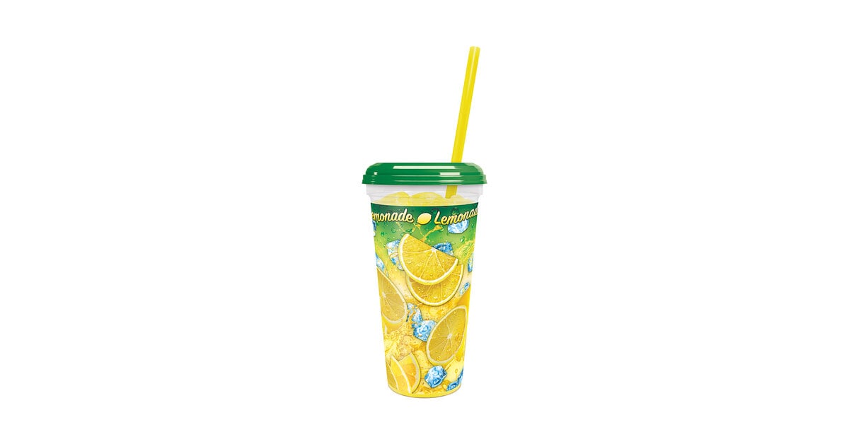 Reusable cups with straw and lid - lemonade cups - 700ML – VANN bottles