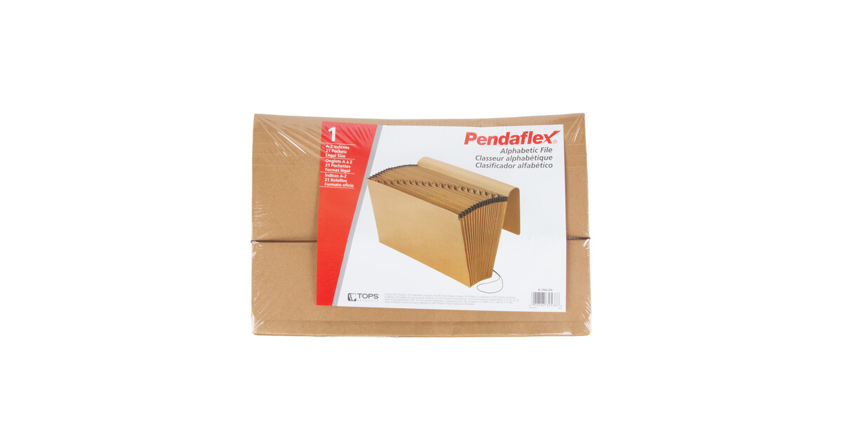 Pendaflex PFX K-19A-OX Legal Size 21-Pocket Expanding File - A-Z