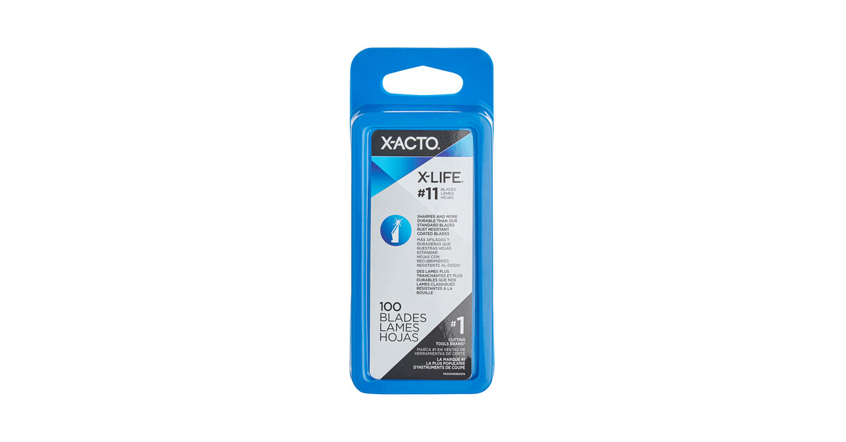X-ACTO X-LIFE #11 Fine Point Blades 100 Pack