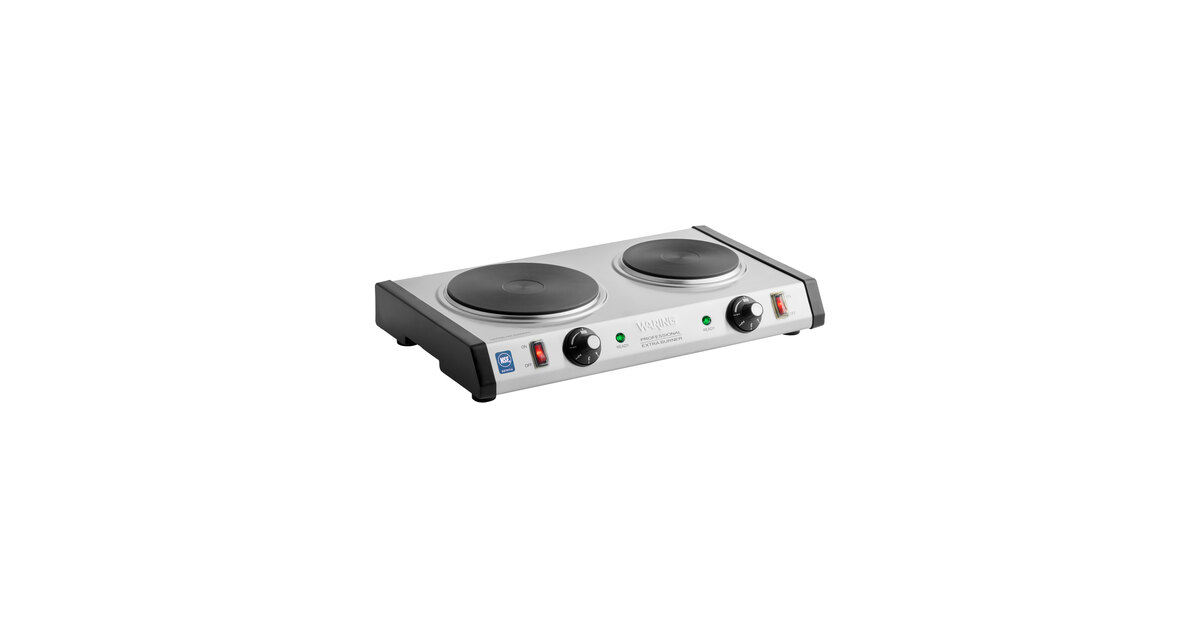 Waring WDB600 Electric Hot Plates, 2 Burners - WebstaurantStore