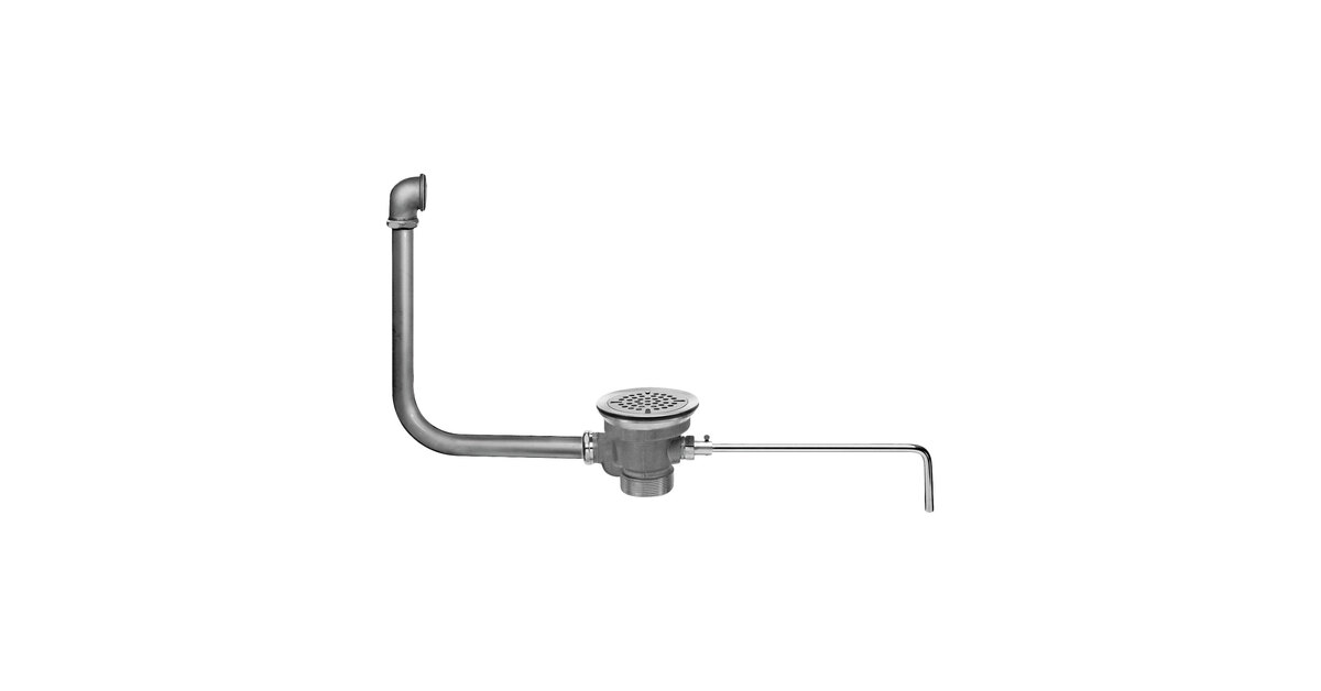 Fisher 24902 Chrome Twist Handle Waste Valve with 3 1/2