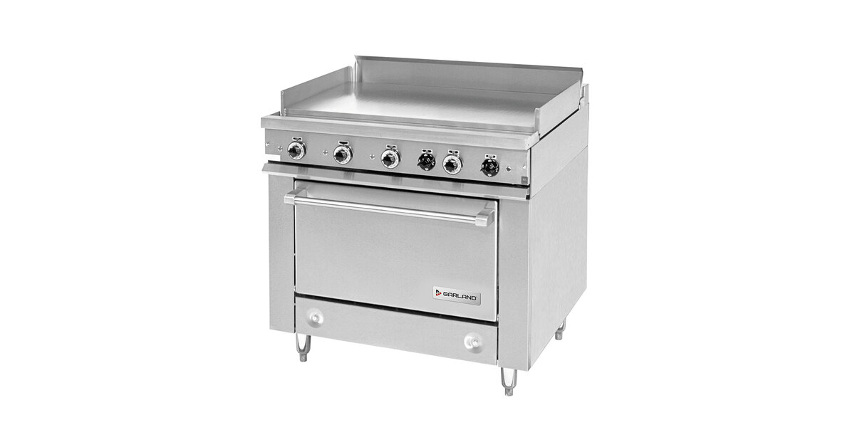 Garland 36ER38 Heavy-Duty Electric Range with Griddle Top and 