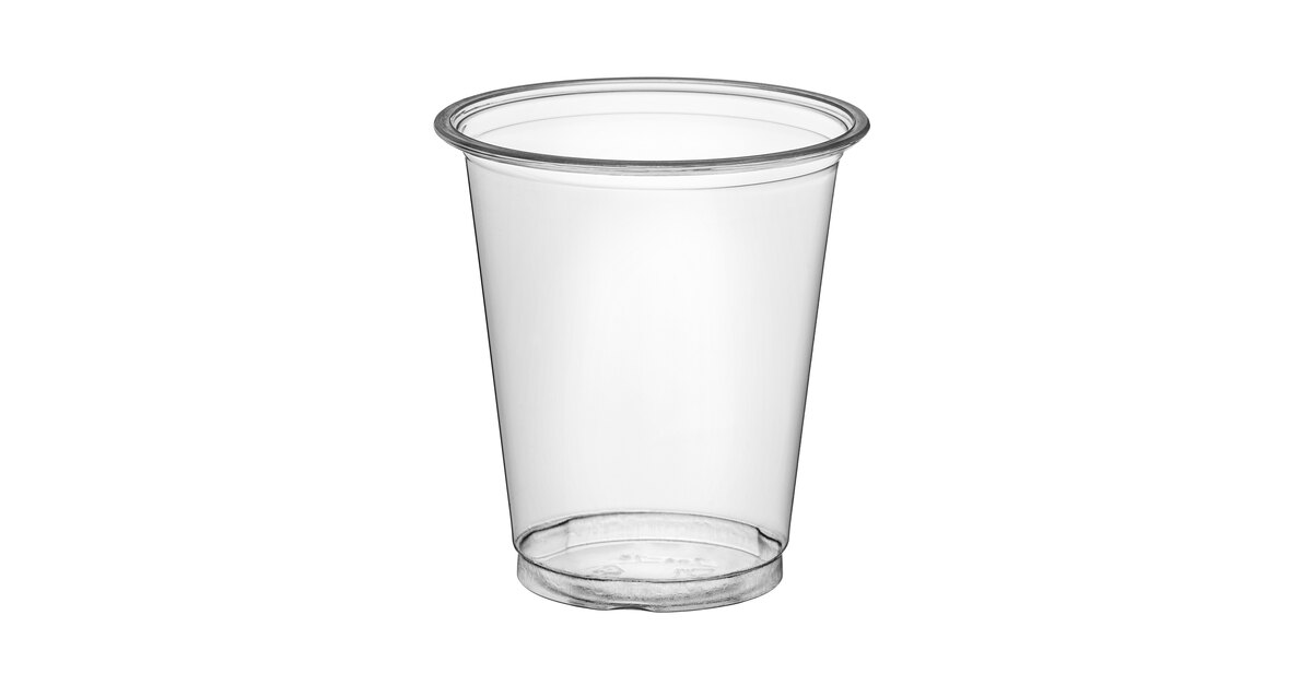 Choice 10 oz. Clear PET Plastic Cold Cup - 50/Pack