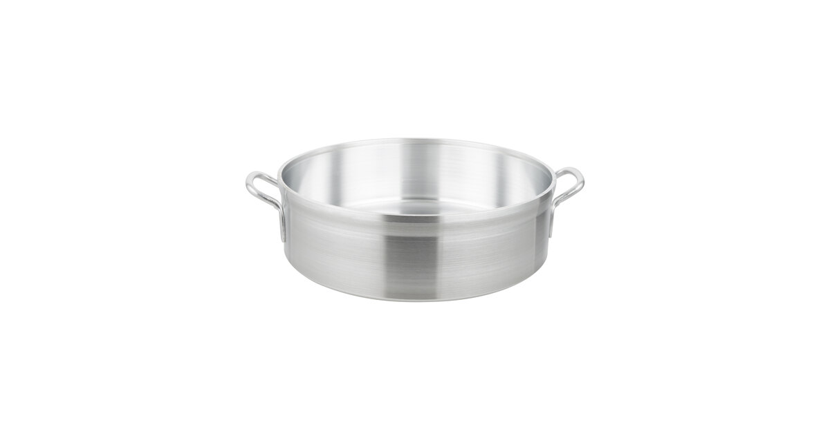 Vollrath 68224 24 Qt. Aluminum Brazier Pan