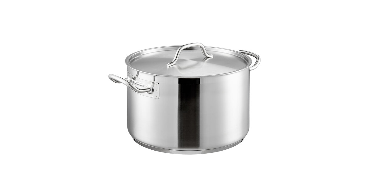 Vigor SS1 Series 6.5 Qt. Stainless Steel Stock Pot with Aluminum