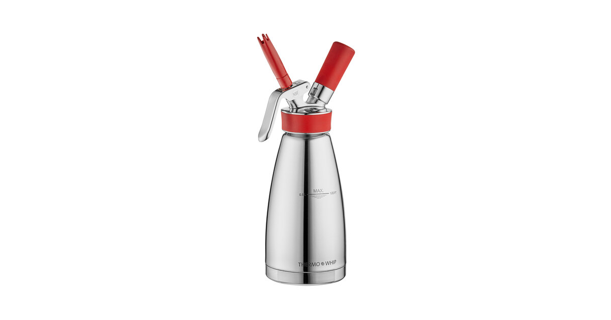iSi 180101 Thermo Whip Stainless Steel Whipped Cream Dispenser