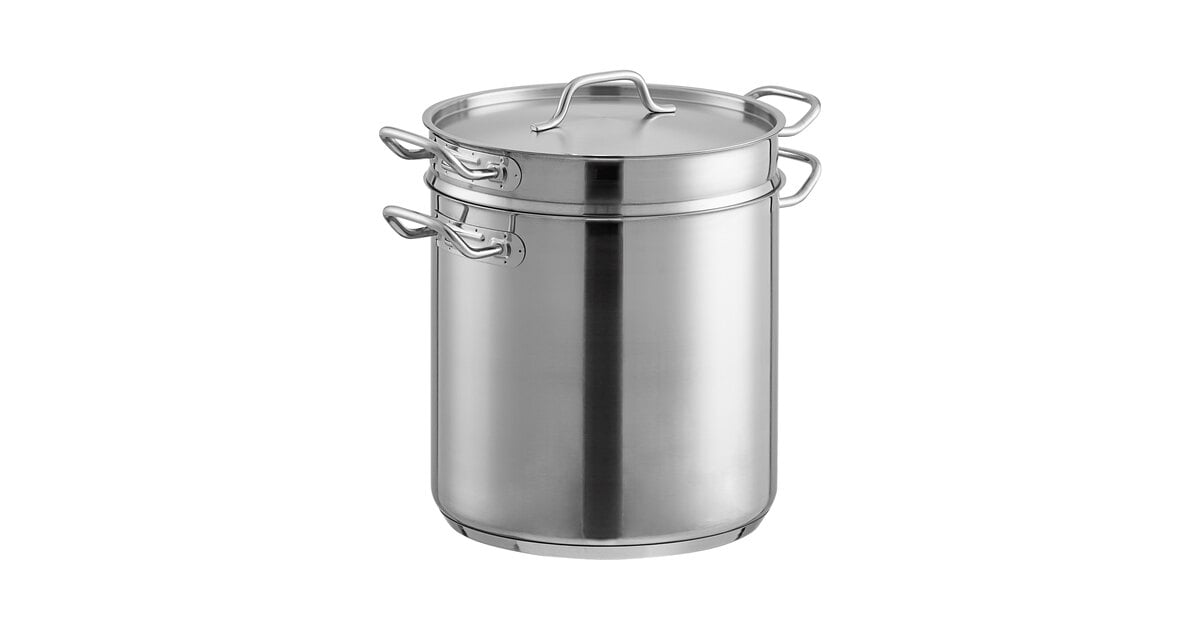 20 Quart Aluminum Pasta Pot With 4 Stainless Steel Baskets - Commercial Pasta & Vegetable Cooker, Dumpling Maker For Home Kitchen