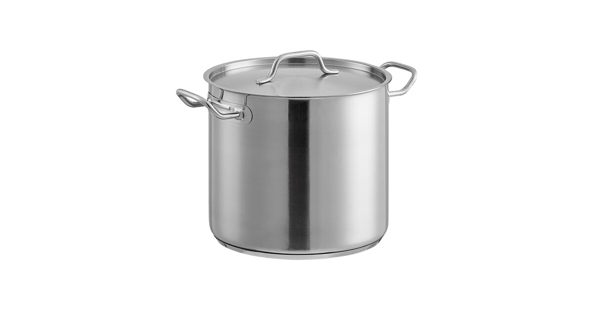 16 Qt. Stainless Steel Stock Pot - WebstaurantStore