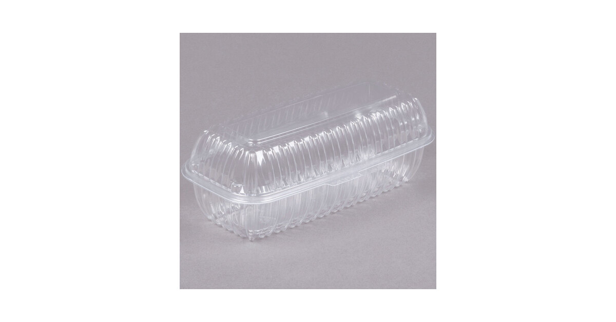 Dart C95PST1 9.5 x 9 ClearSeal Hinged Container - 100 pack