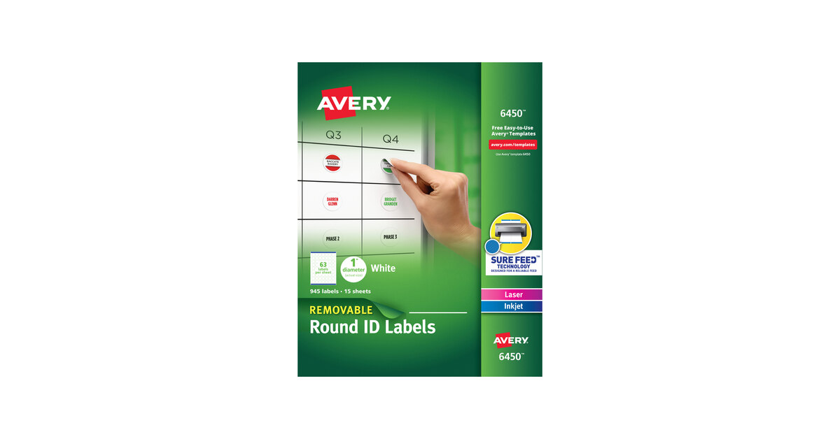 Avery Sticker Project Paper, Removable Adhesive- Pack of 15