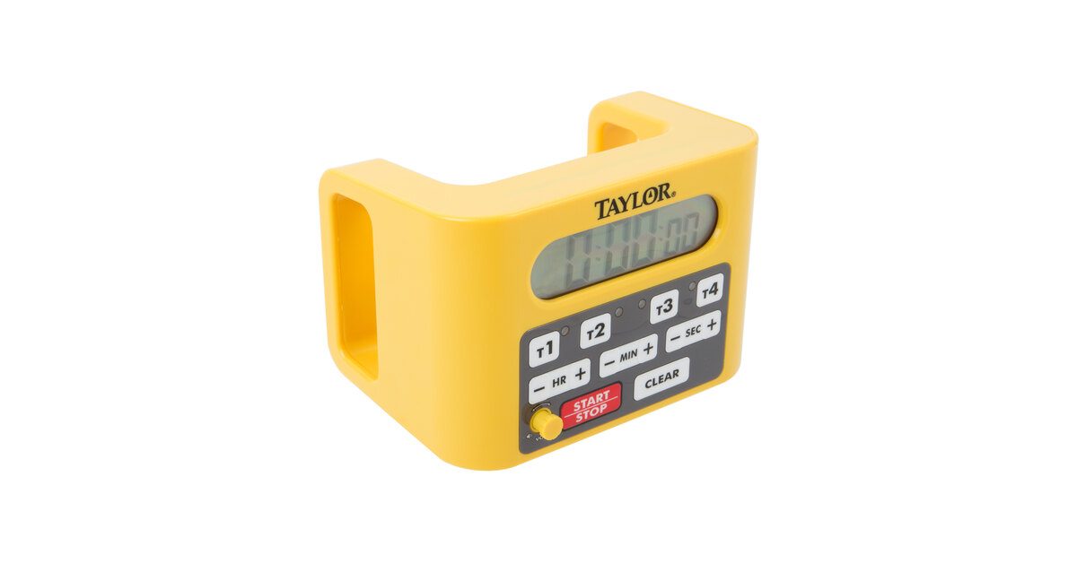Taylor 5830 Mechanical Timer, 60 Minute Stainless Steel 9 Second