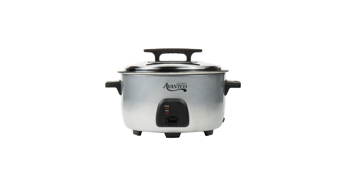 Avantco RC23161 46 Cup (23 Cup Raw) Electric Rice Cooker / Warmer - 120V,  1650W