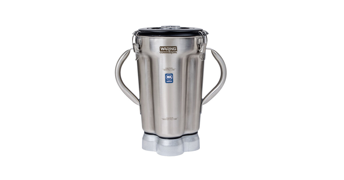 Waring CAC72 1 Gallon Blender Container with Vinyl Lid for