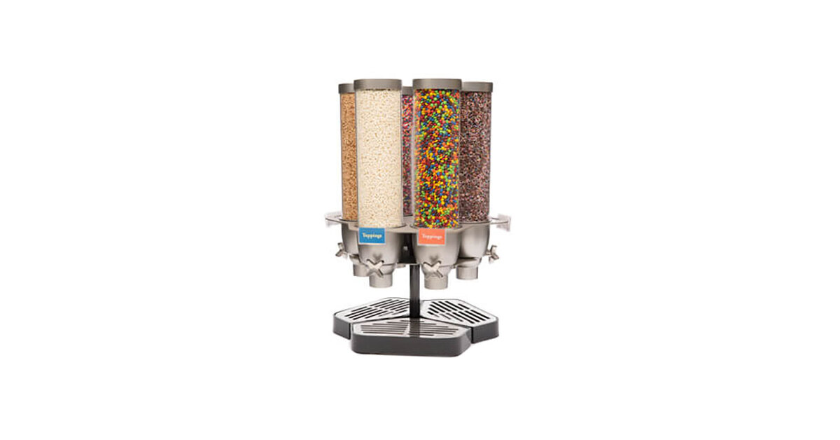 Rosseto EZ563 EZ-SERV 4.9 Liter, 6 Canister Carousel Snack/Cereal