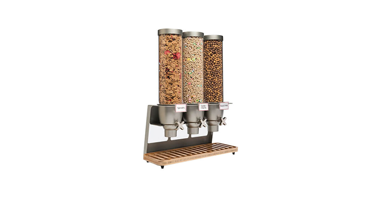 Rosseto EZ547 EZ-SERV 4.9 Liter Triple Canister Snack/Cereal Dispenser