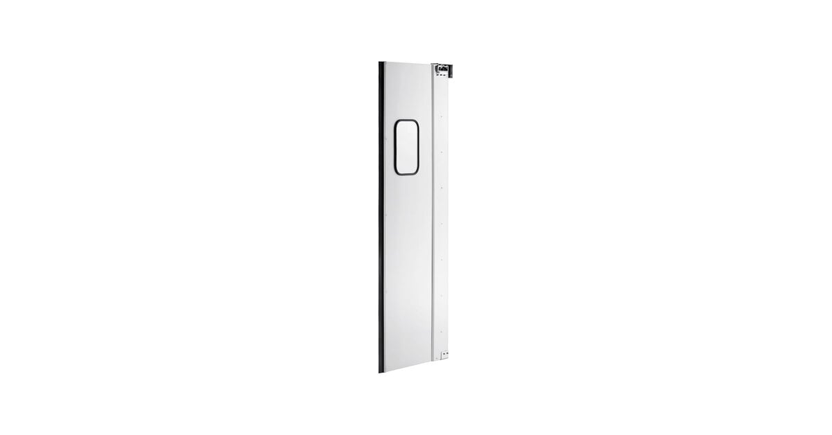 Regency Single Aluminum Swinging Traffic Door with 9