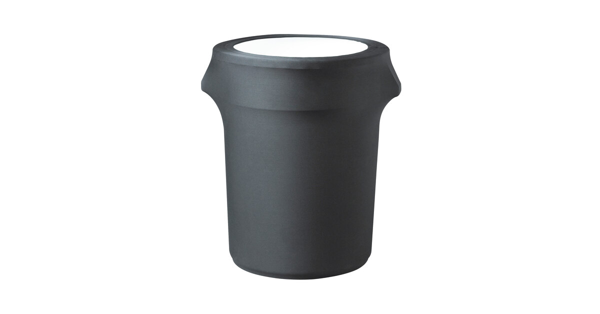Snap Drape CN420WC55512 Contour Cover 55 Gallon Charcoal Spandex