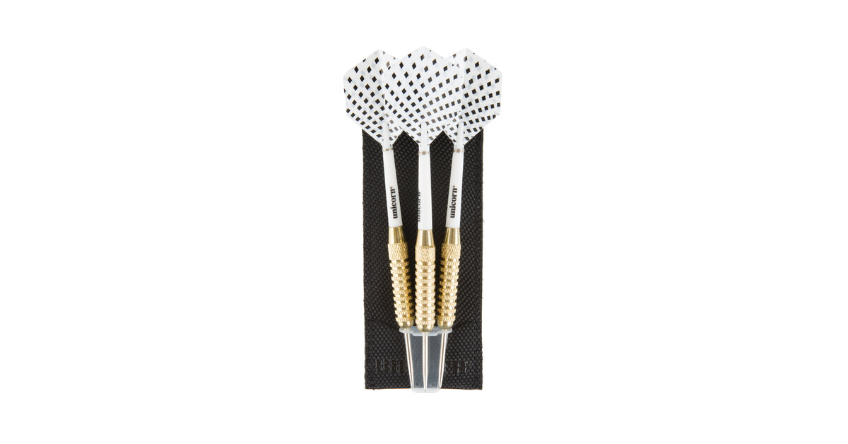 Unicorn D71810 Checkered Steel Tip Darts - 3/Pack