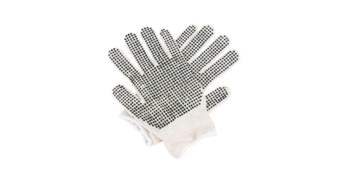 Seamless Knit Nylon Work Gloves with Microdot on Palm Medium(3Pairs)