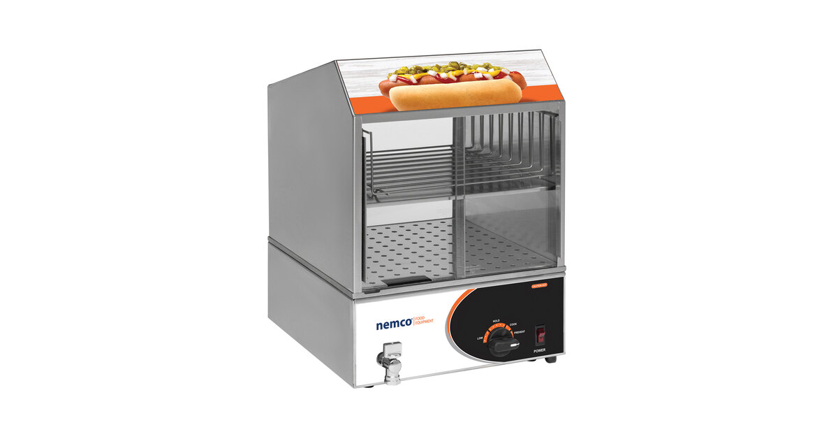 Nemco 8301 Countertop Hot Dog Steamer - 120V