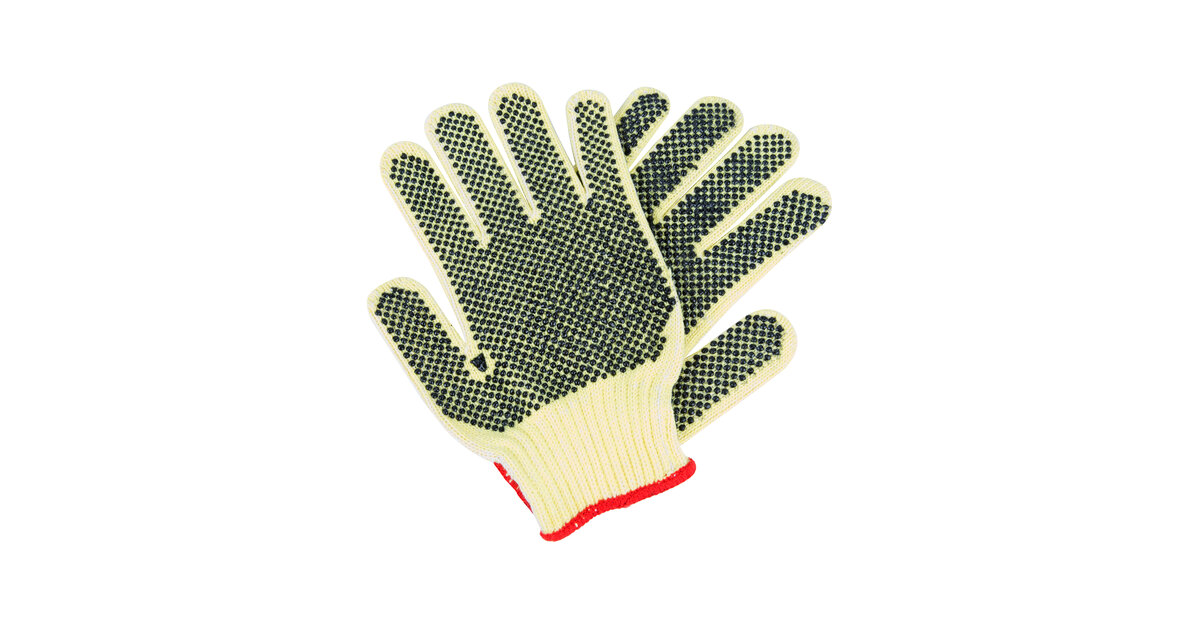 Cordova Aramid / Cotton Grip Gloves with Two-Sided PVC Dotted