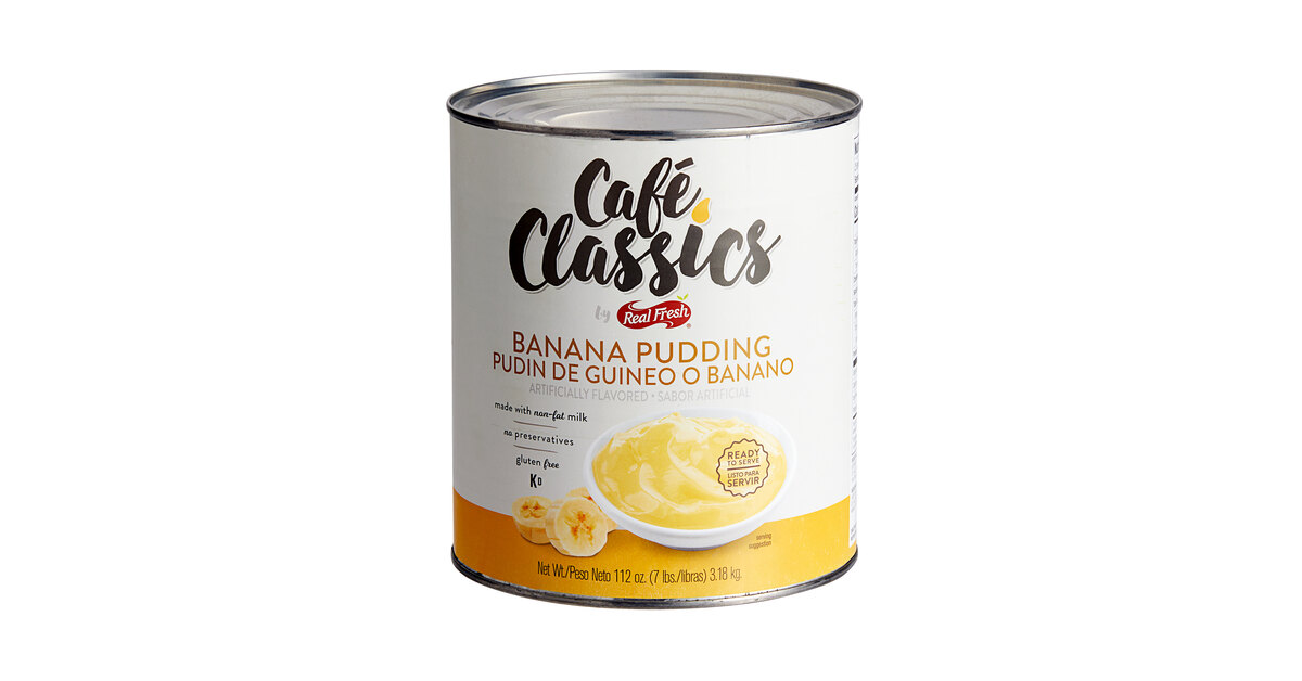 Cafe Classics Trans Fat Free Banana Pudding #10 Can