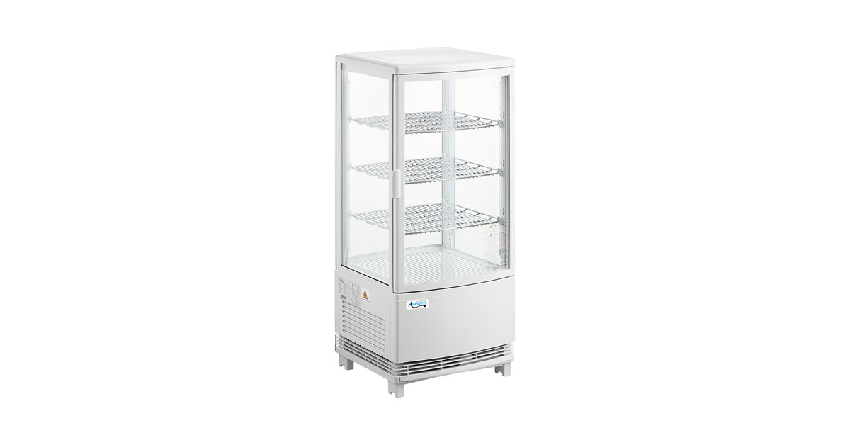 Avantco GSM-3-2-HC White Glass Sided Pass-Through Countertop