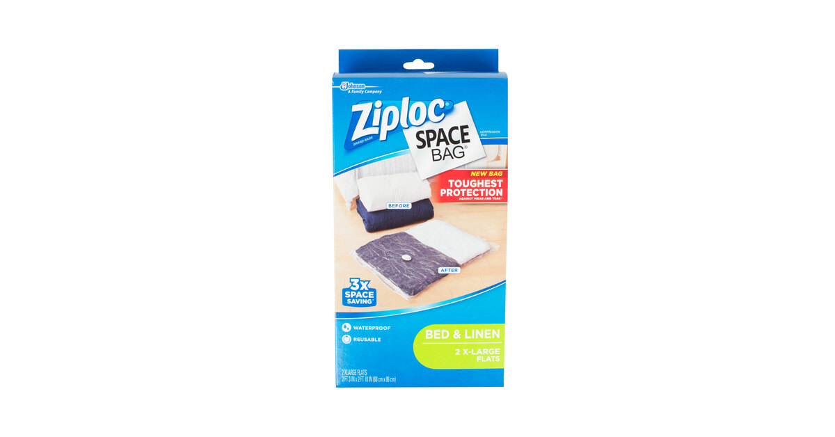 Ziploc® Space Bag® Jumbo Flat Ziploc® Brand SC Johnson, 43 OFF