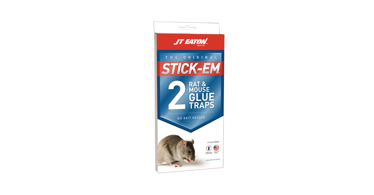 Stick-Em Rat and Mouse Glue Traps - 2 count