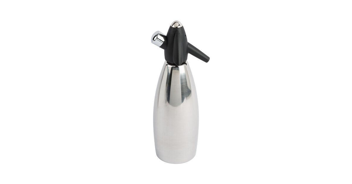iSi Stainless Steel 1 quart Soda Siphon Bottle Silver 