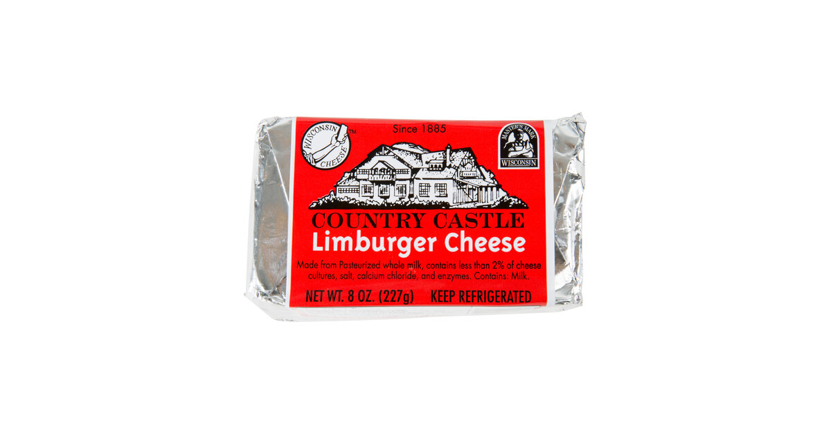 Country Castle Limburger Cheese by Chalet Cheese (8 oz. Block - 12