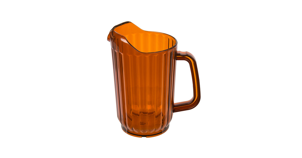 Details about   Plastic Beverage Serving Pitcher Amber Clear Restaurant Bar Cater 12-Pack NSF 