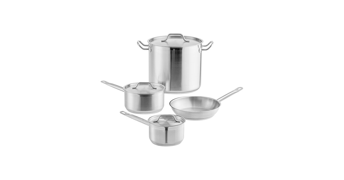 Vigor SS1 Series 7-Piece Induction Ready Stainless Steel Cookware