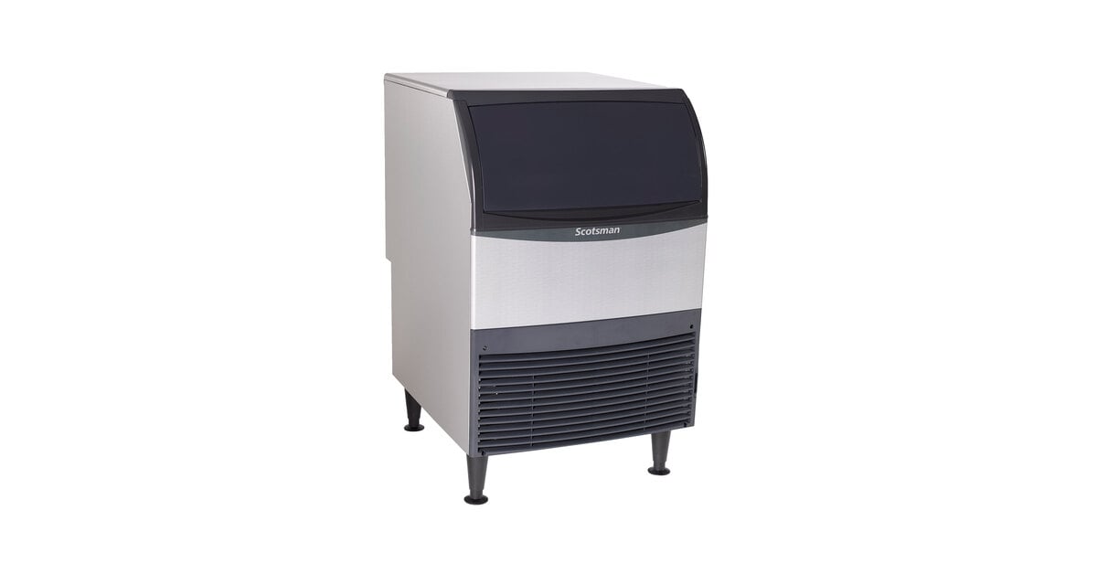 Scotsman UN324A-1 24 Air Cooled Undercounter Nugget Ice Machine with Floor  Mount Kit - 340 lb.