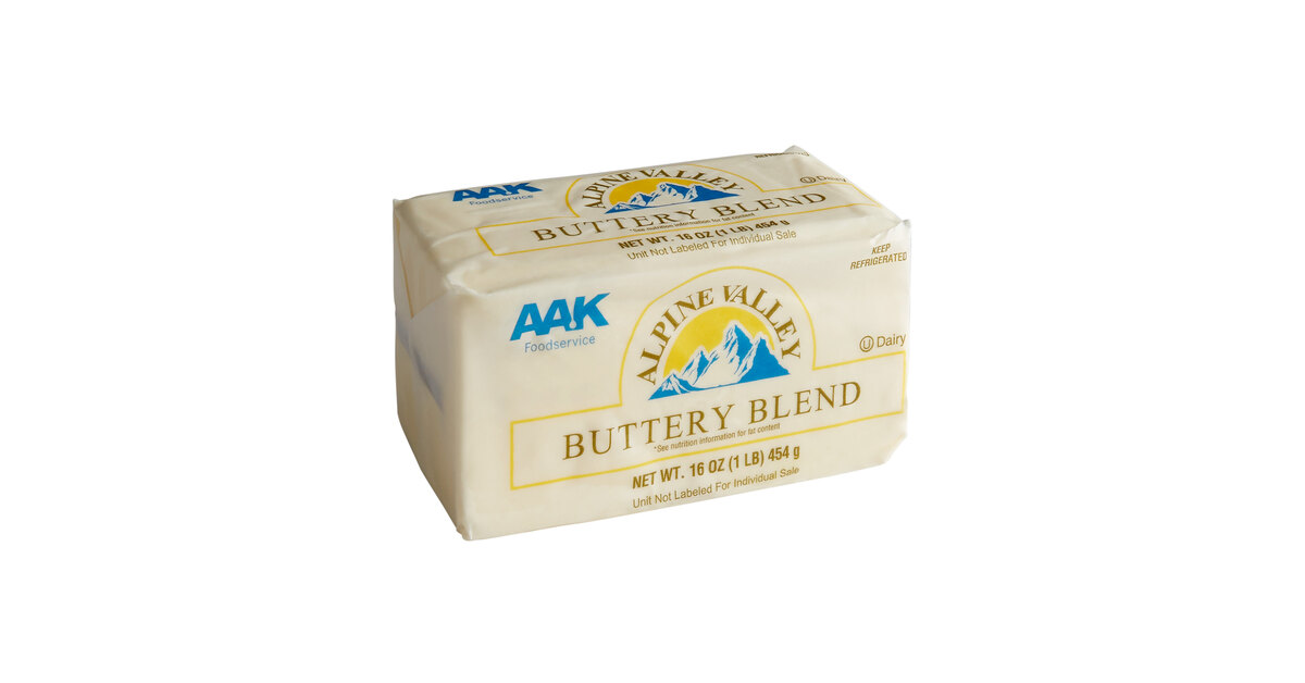 Alpine Valley 1 lb. Trans Fat Free Buttery Blend - 30/Case