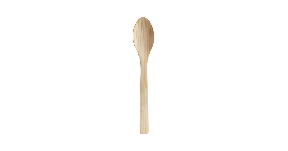 Bamboo by EcoChoice 6 1/2 Compostable Bamboo Spoon - 100/Pack