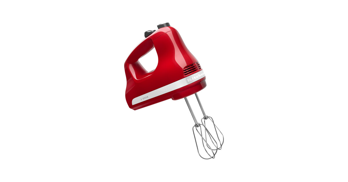 KitchenAid KHM512ER Ultra Power Empire Red Speed Hand Mixer with