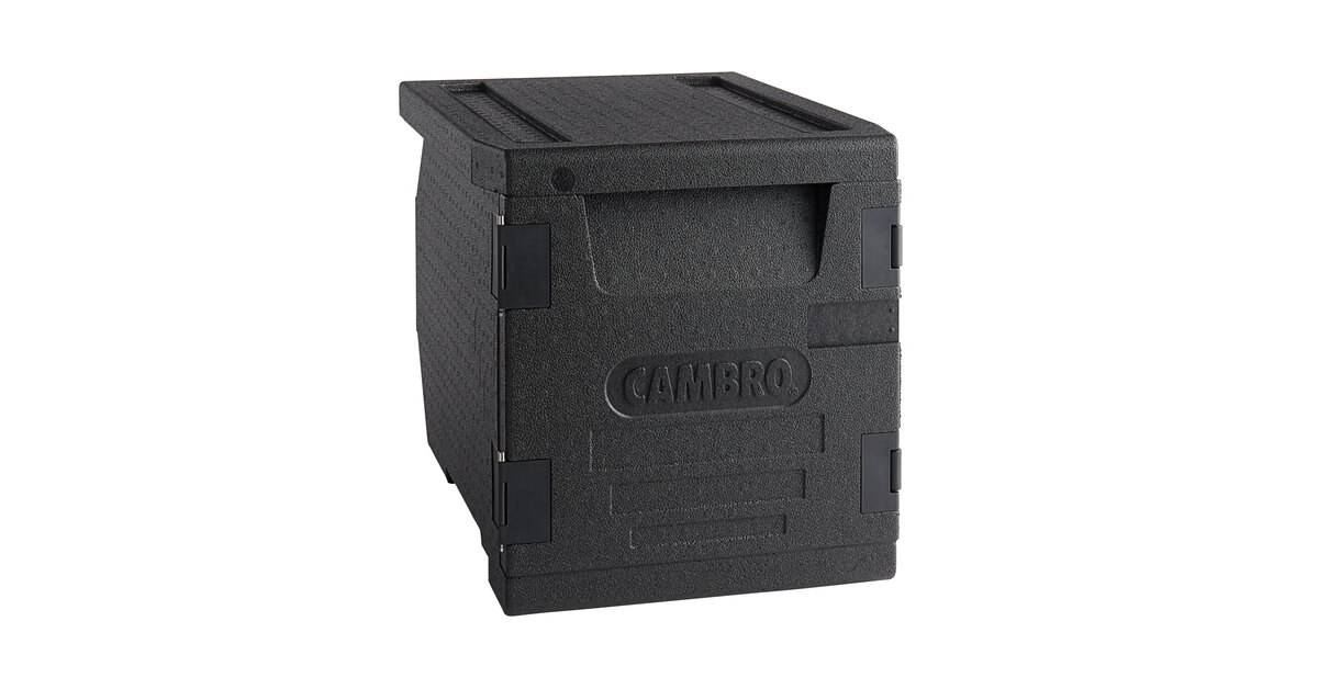 Caméra GoBox Cambro Isotherme 35,5 Litres - Chargement Par Le Haut, EPP, Noir, Pour Transport Alimentaire