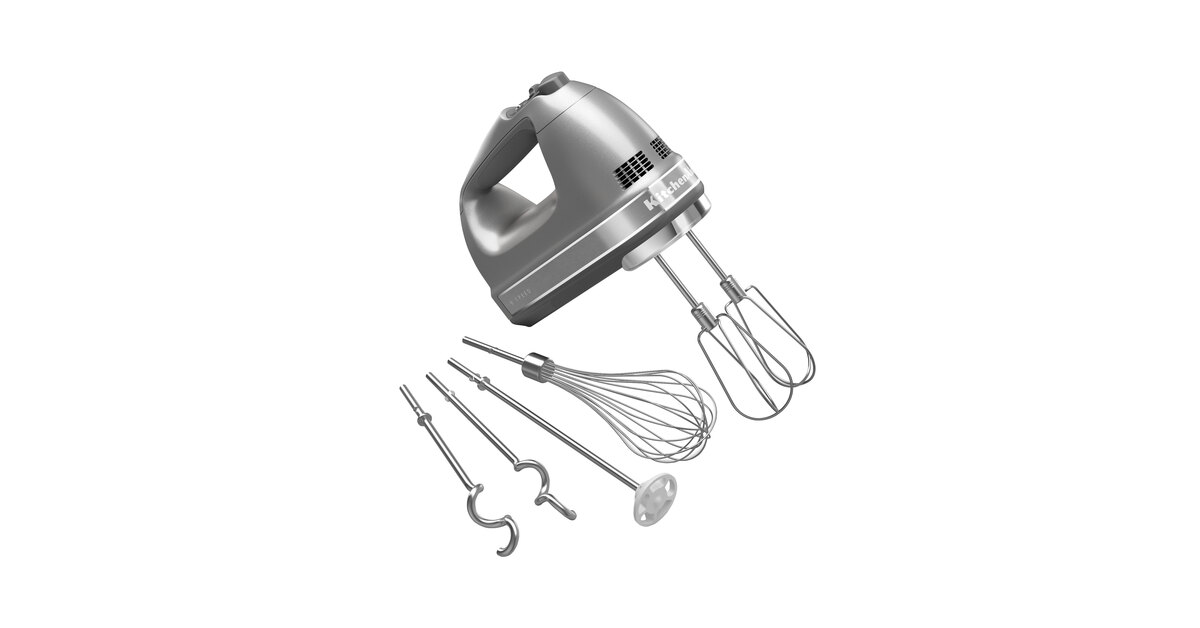 KitchenAid KHM926CU Contour Silver 9 Speed Hand Mixer with