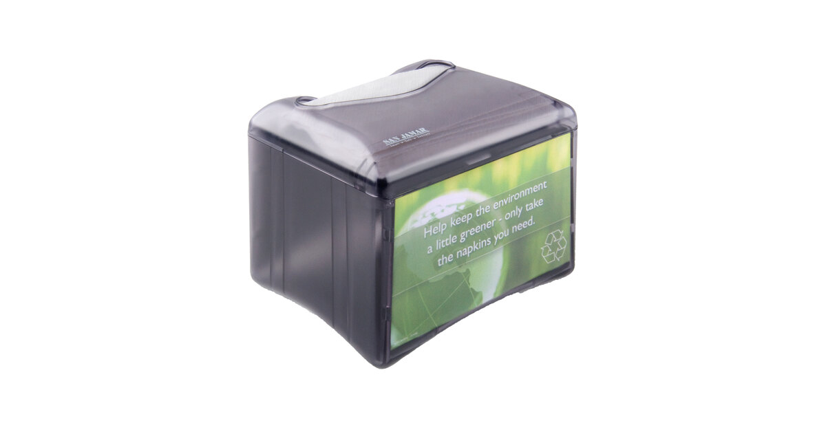 San Jamar H4005TBK Venue Tabletop Fullfold Napkin Dispenser