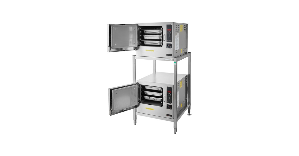 Cleveland 2-22CET33.1 SteamChef 3 Double Deck 6 Pan Electric Floor