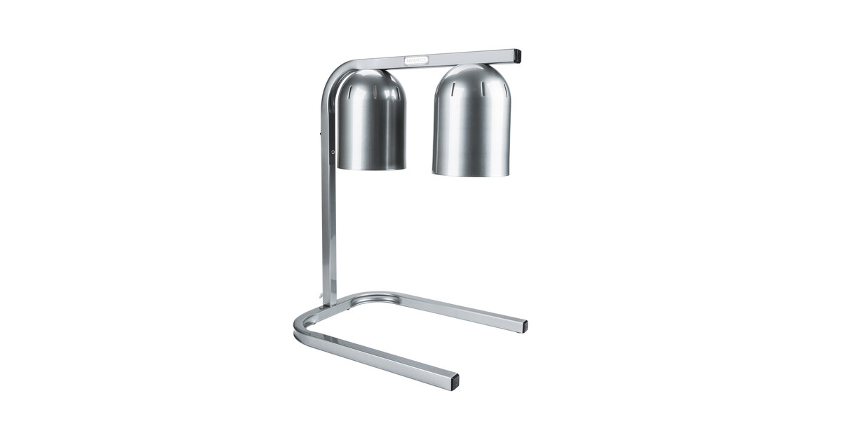 Nemco 6000A-2 Two Bulb Freestanding Heat Lamp - 120V