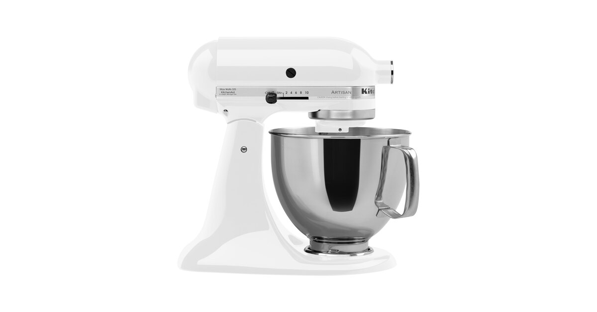 KitchenAid KSM150PSWH Artisan Series White 5 Qt. Tilt Head