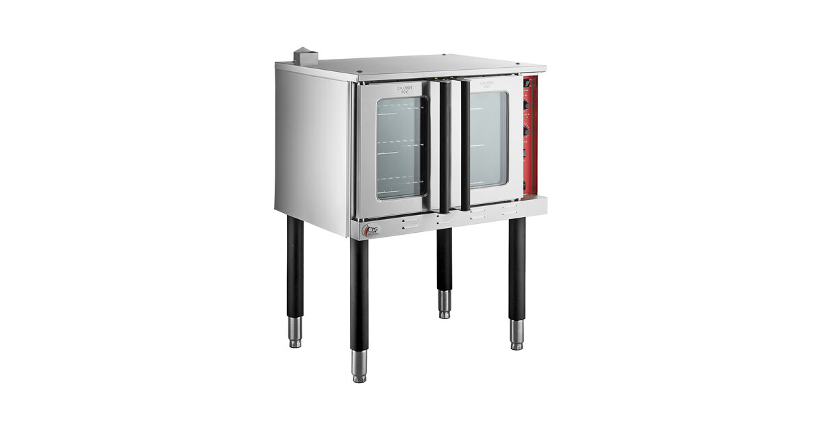 Cooking Performance Group FEC-200-DK Double Deck Standard Depth Full Size  Electric Convection Oven - 240V, 1 Phase, 22 kW