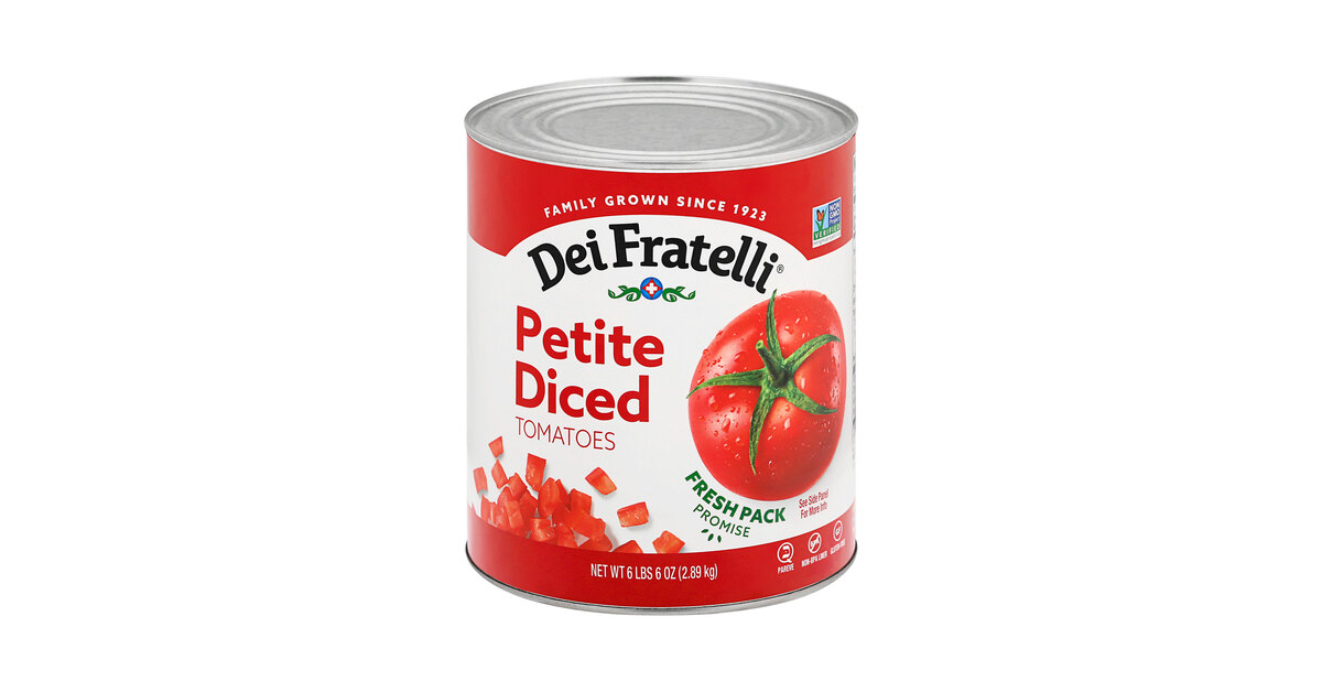 Dei Fratelli #10 Can Petite Diced Tomatoes with Juice - 6/Case