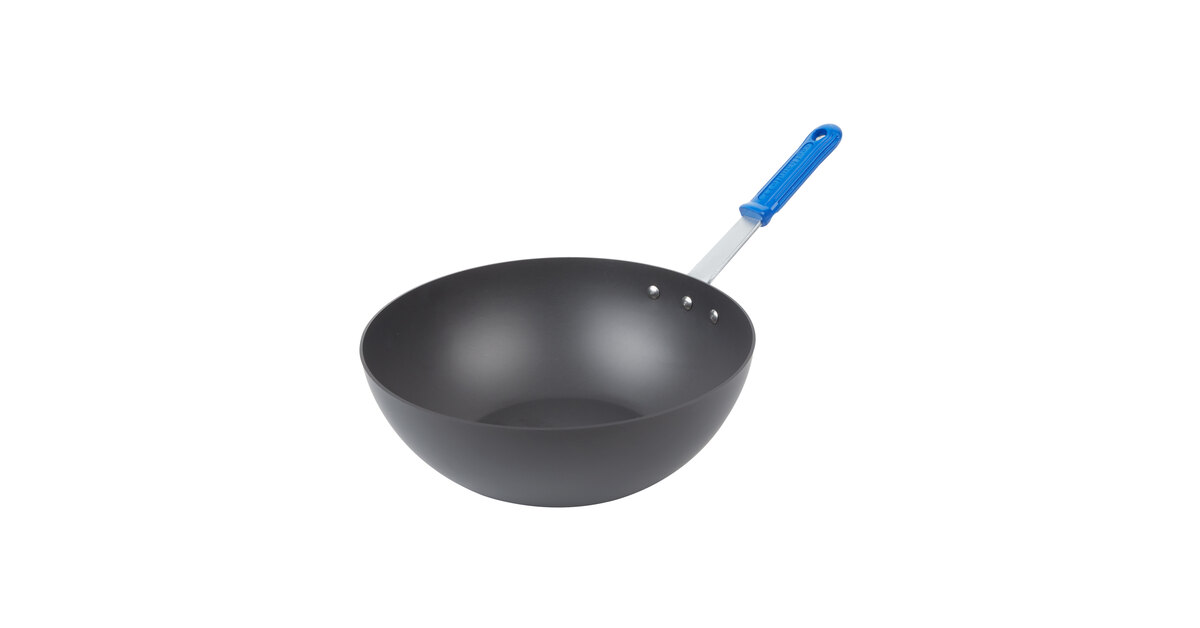 Vollrath (59949) Stir Fry Pan with Silicone Handle (11 Inch, Carbon Steel)
