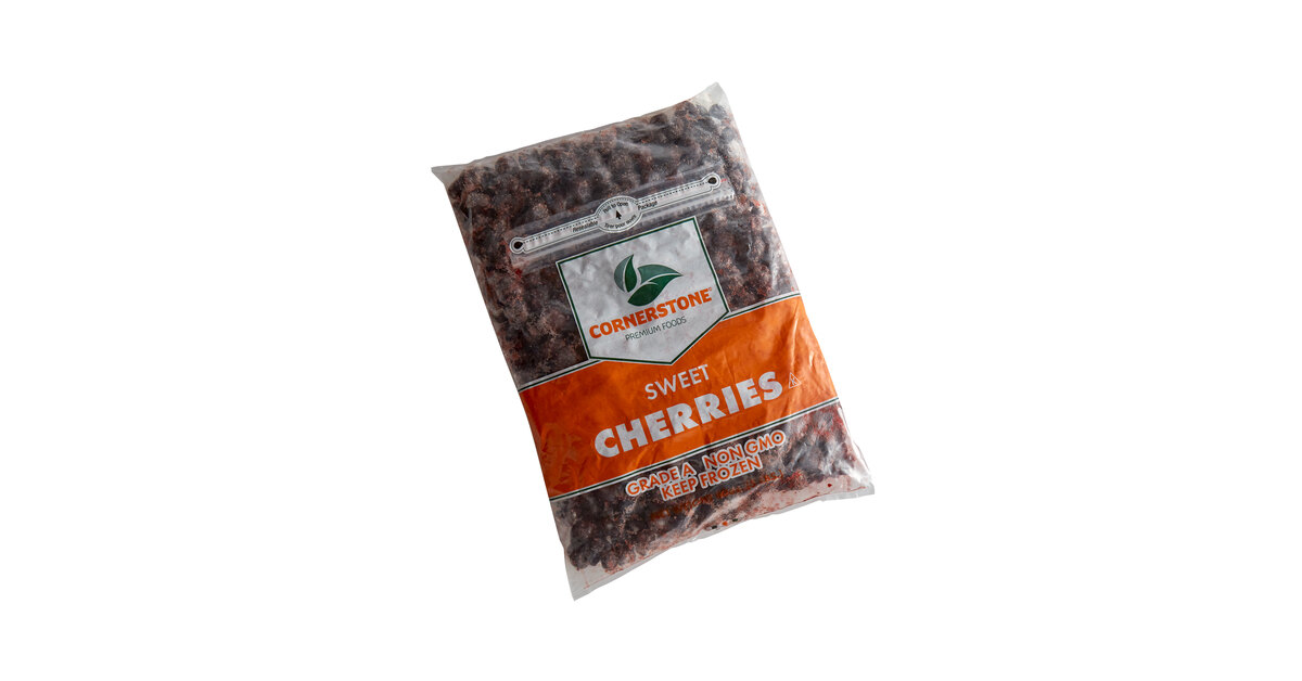 10 lb. IQF Dark Sweet Pitted Cherries