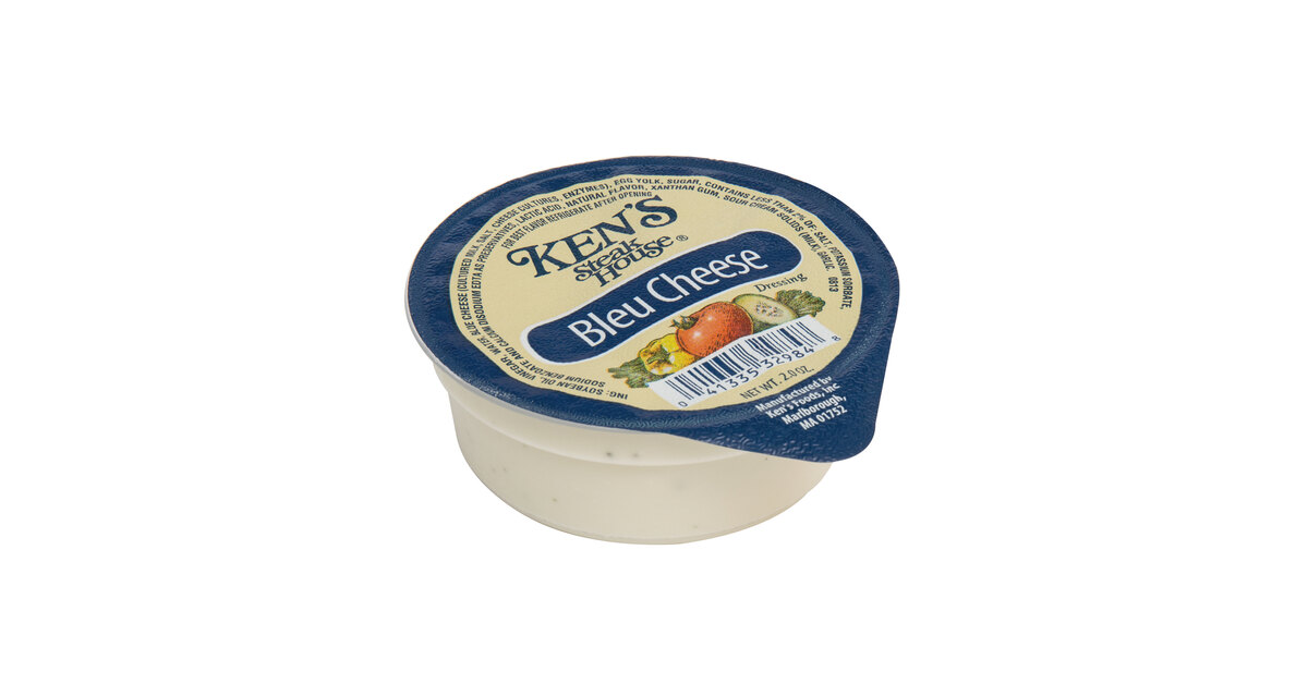 Ken's Foods 2 oz. Bleu Cheese Dressing Cup - 72/Case