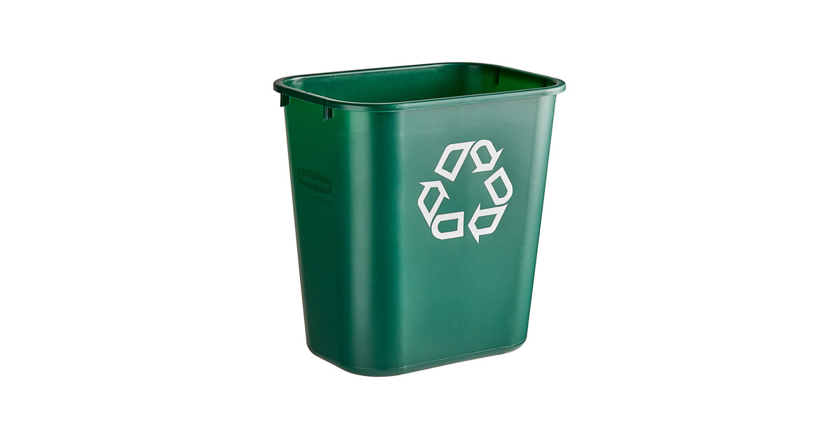 Rubbermaid® FG295606GRN 28 Qt. / 7 Gallon Green Recycling
